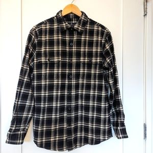 Rainforest flannel shirt (black, white, grey)